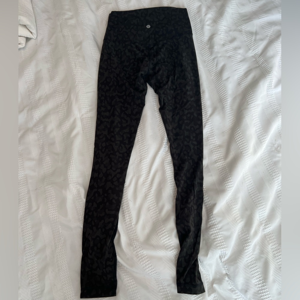Lululemon Align Pant II 28”  leopard camo leggings size 4